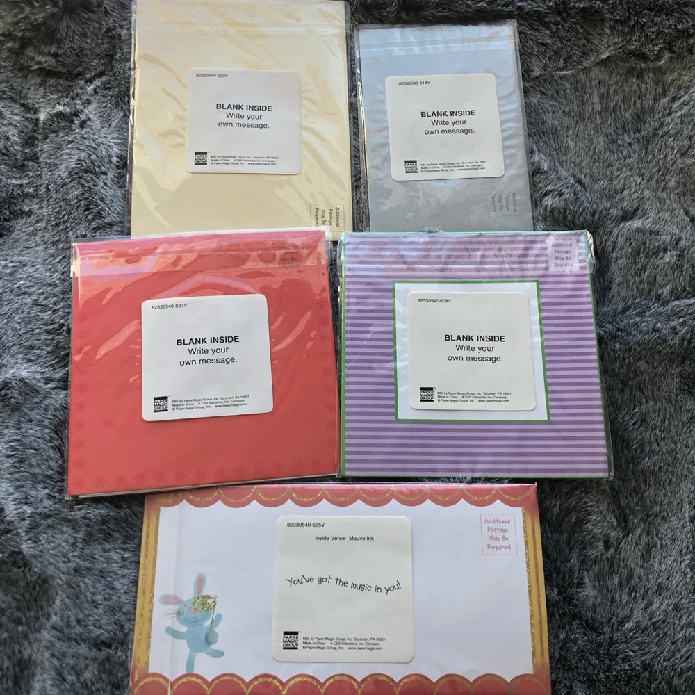 Colorful Party Greeting Cards Set NWT